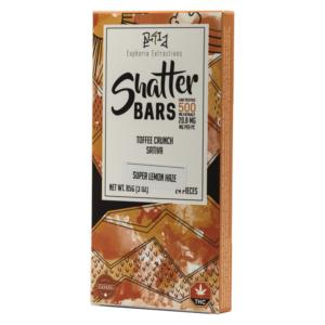 Euphoria Extractions – 500mg Shatter Bar – Toffee Crunch (Sativa )