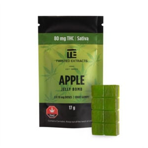 Twisted Extracts - Apple Jelly Bomb - Sativa - 80mg THC