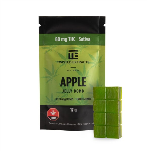 Twisted Extracts - Apple Jelly Bomb - Sativa - 80mg THC