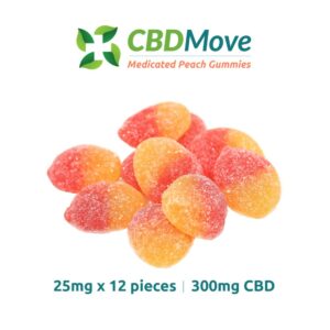 CBD Move - Medicated Peach Gummies