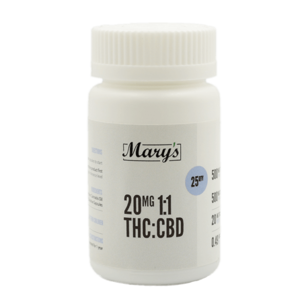 Capsules Marys-THC:CBD 1:1
