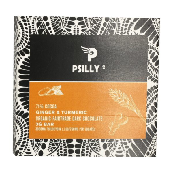 PSILLY - Ginger & Turmeric - Organic - Fairtradae Dark Chocolate