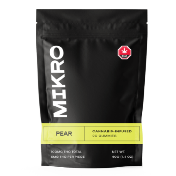Mikro – THC Gummies – 100mg THC – Pear