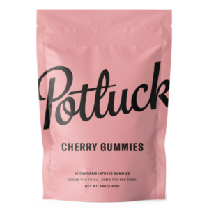 Potluck Extracts – Cherry Gummies – 200mg THC